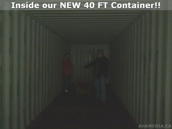 Inside 40 FT containter