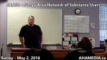 AHA MEDIA at SANSU Surrey Area Network of Substance Users meeting on May 2 2016 (1)