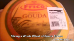 1 AHA MEDIA films a wheel of Gouda Cheese being sliced in Vancouver (2)